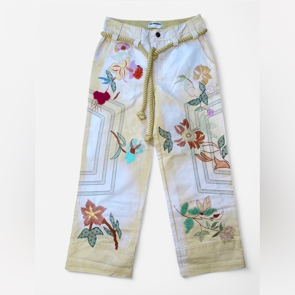 NWOT We The Free Electric Sands Embroidered Pants (Free People) - Picture 1 of 14